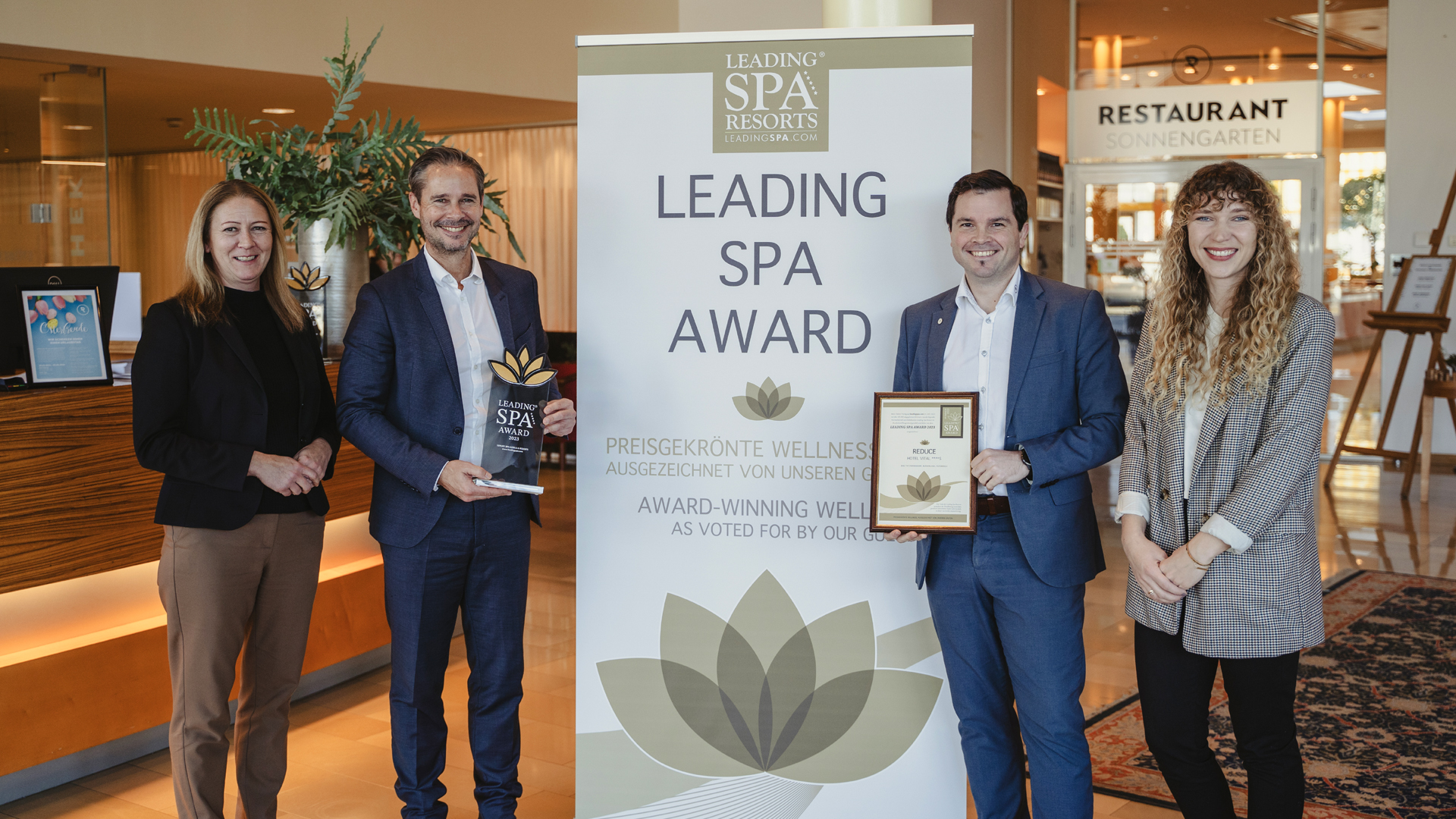 Leading Spa Award an das REDUCE Hotel Vital****S in Bad Tatzmannsdorf