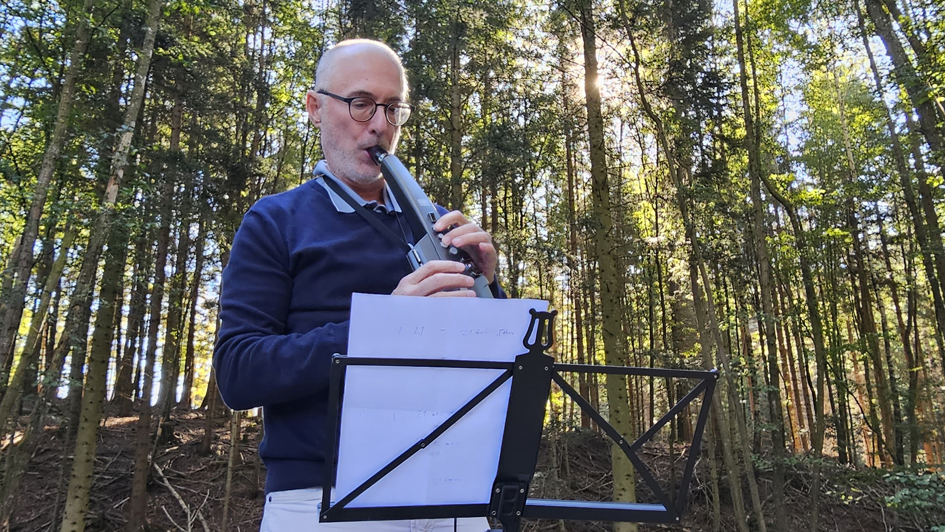 Active Aging 2023: Aufnahmen für ein Geburtstags-Musik-Video am Waldteich in Kleinmariazell