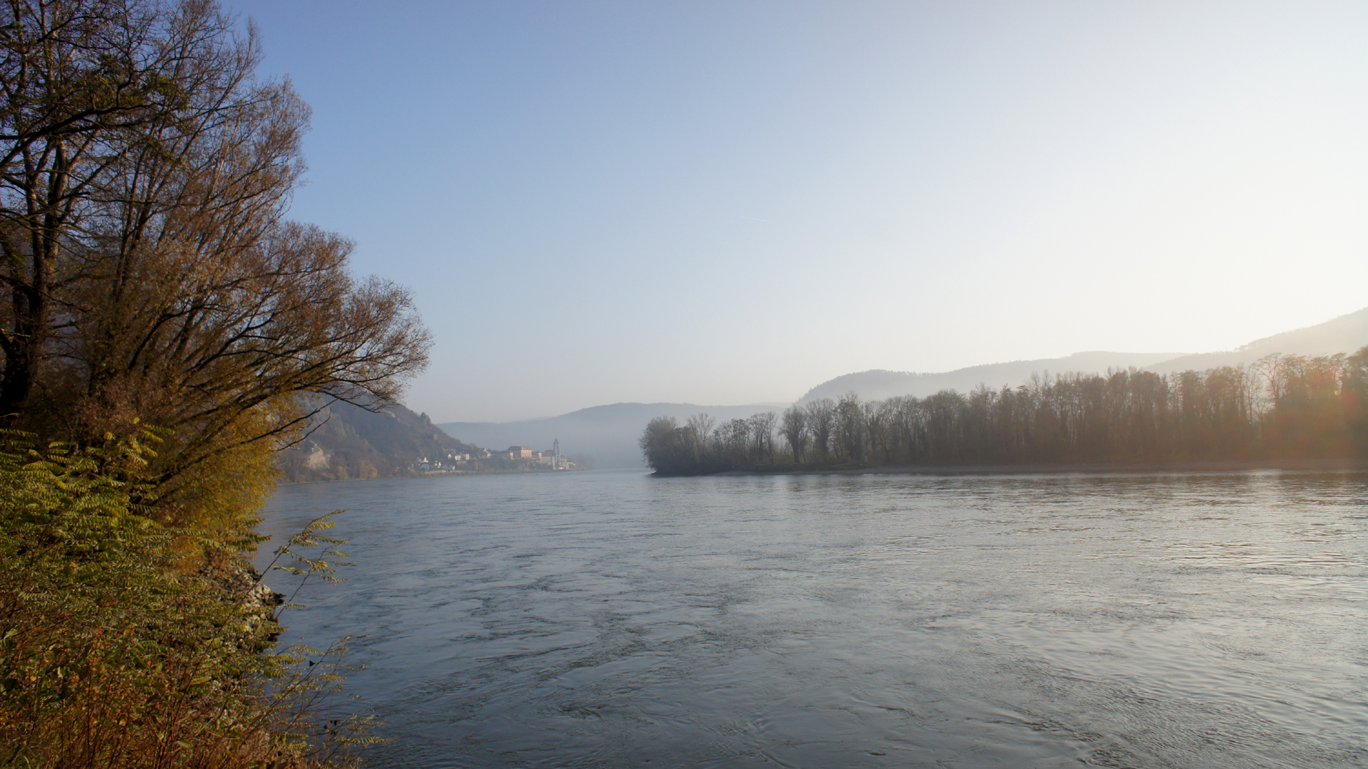 Fotostrecke Donau 21: Blick donauabwärts Richtung Dürnstein
