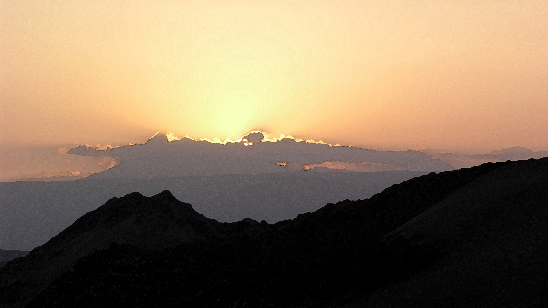 Fotostrecke Fotomalerei 05: Sonnenuntergang im Valle de la Luna