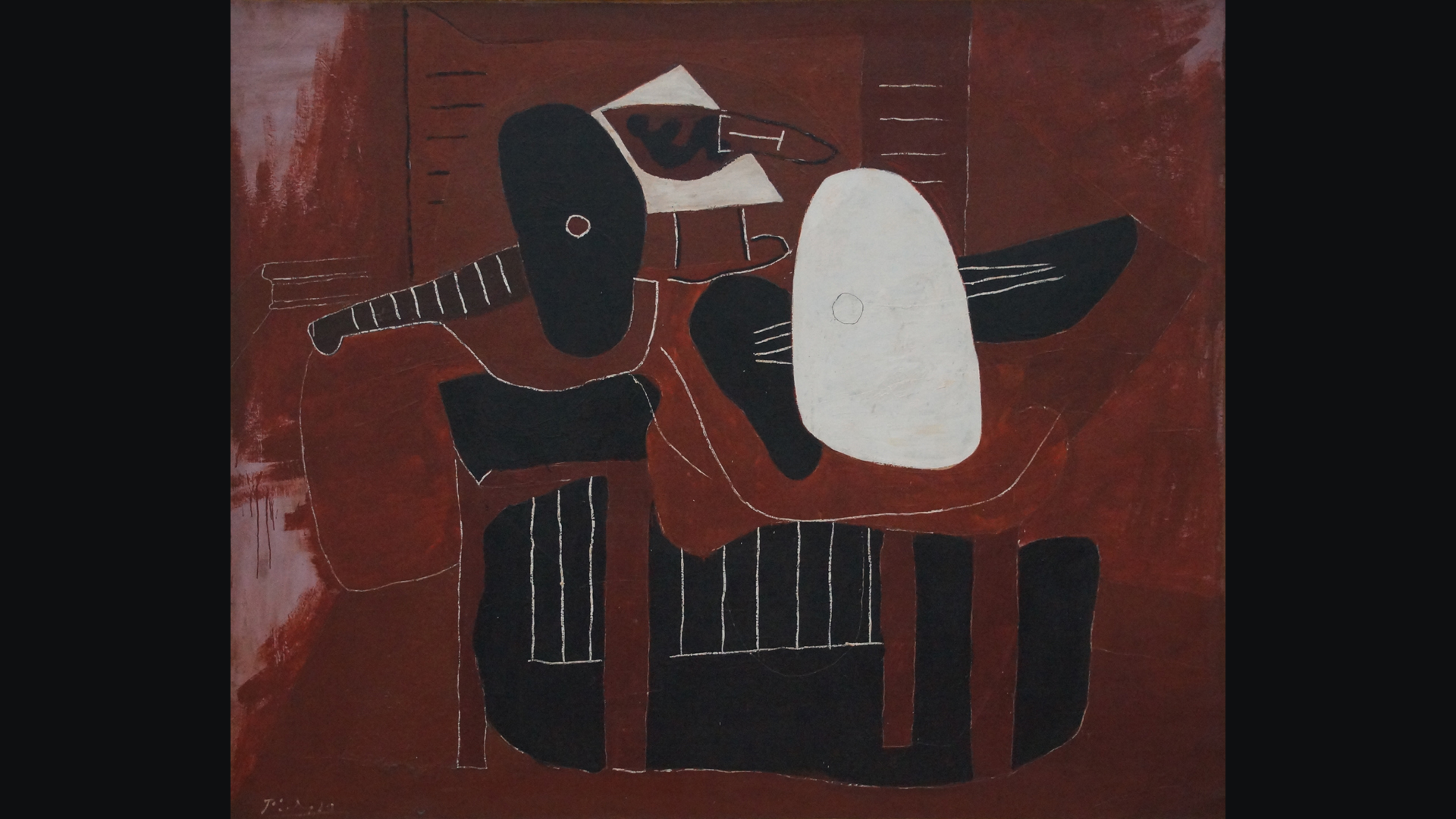 Fotostrecke Picasso 01: Musikinstrumente auf einem Tisch (1924)