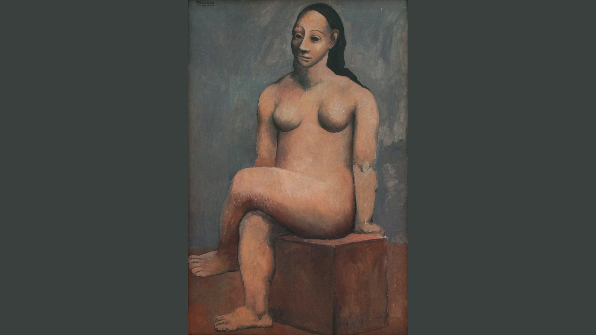 Fotostrecke Picasso 08: Sitzender Frauenakt mit überschlagenen Beinen (1906)