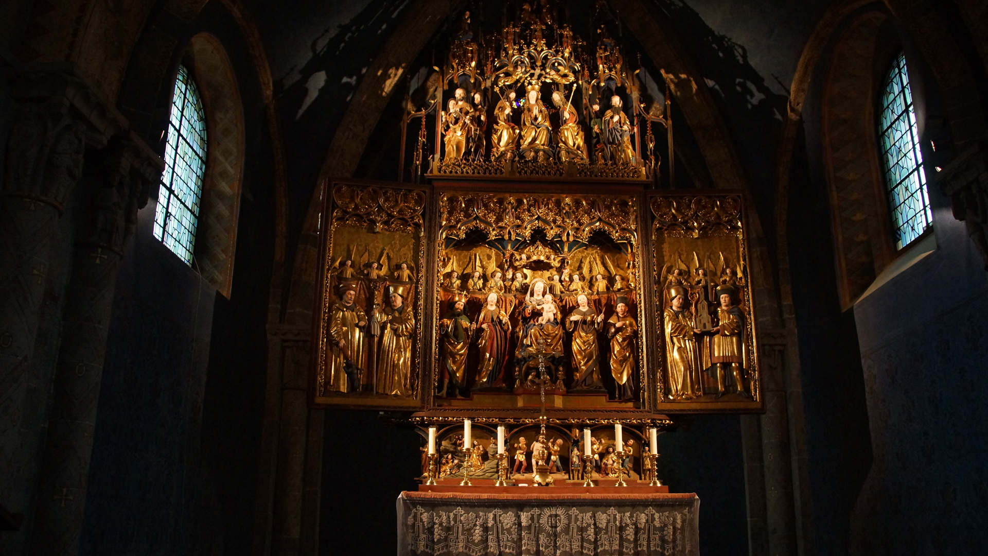 Schweiz 16: Altar in der Kathedrale von Chur