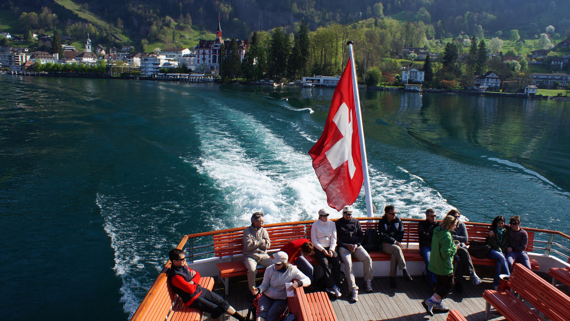 Schweiz 28: Schiffsfahrt auf dem Vierwaldstättersee