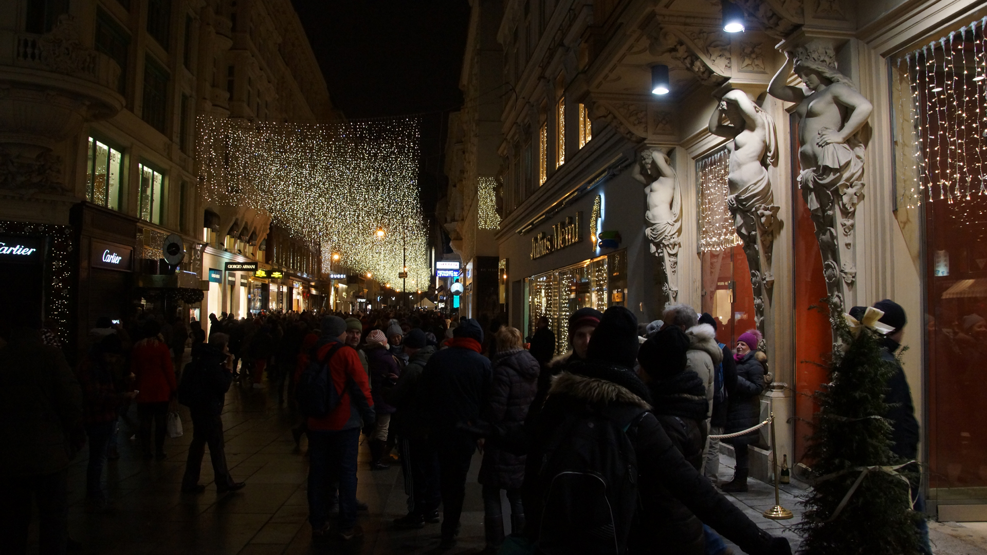 Fotostrecke Wien bei Nacht 05: Kohlmarkt
