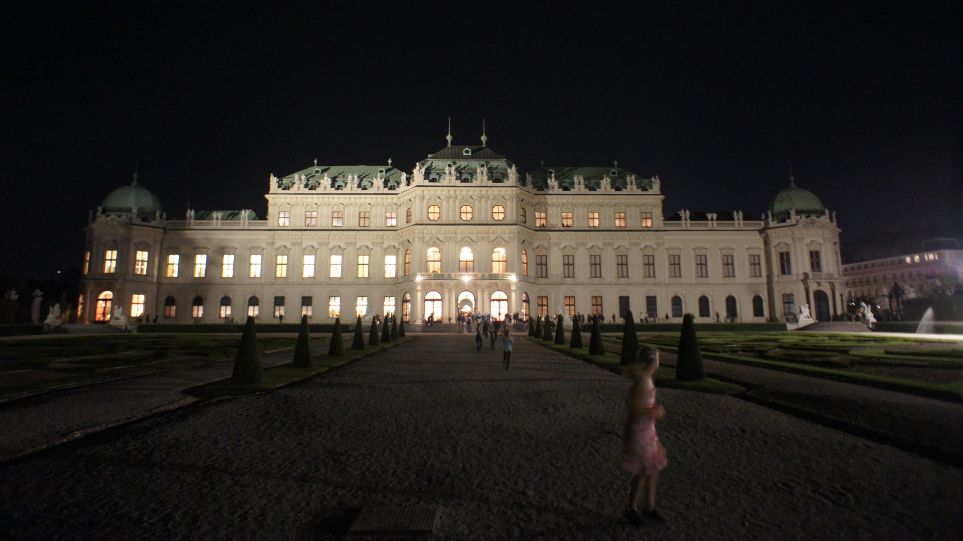 Fotostrecke Wien bei Nacht 07: Oberes Belvedere
