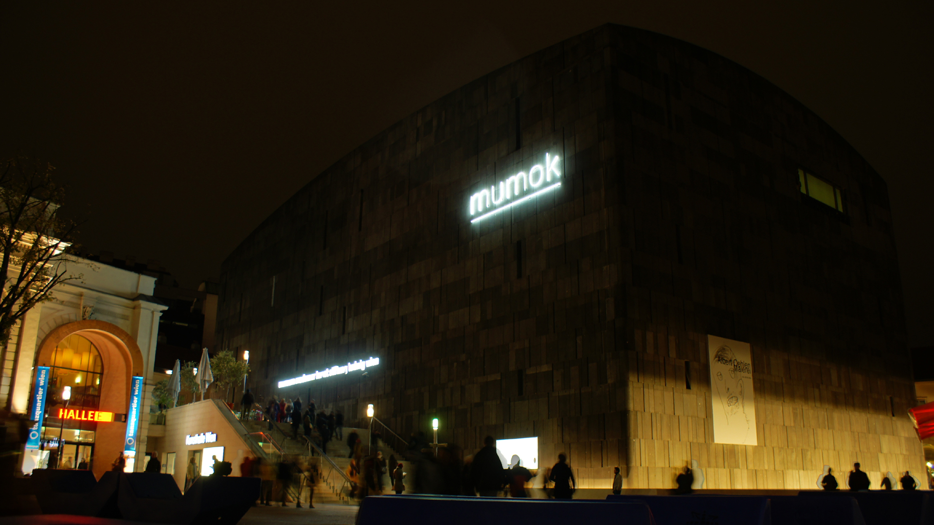 Fotostrecke Wien bei Nacht 14: Museum Moderner Kunst Stiftung Ludwig Wien
