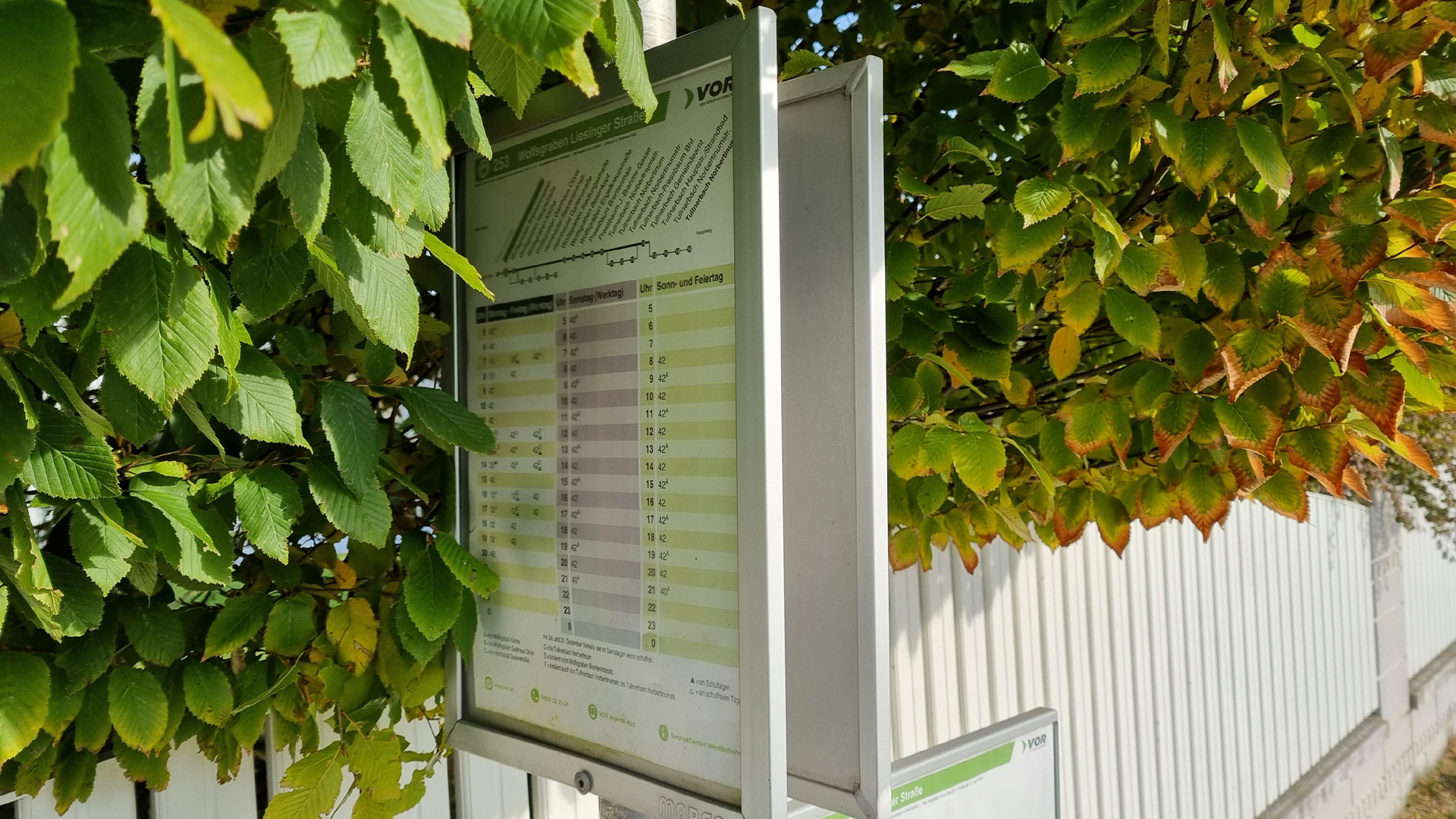 Wolfsgraben Busstation Liesinger-Straße Richtung Wiental